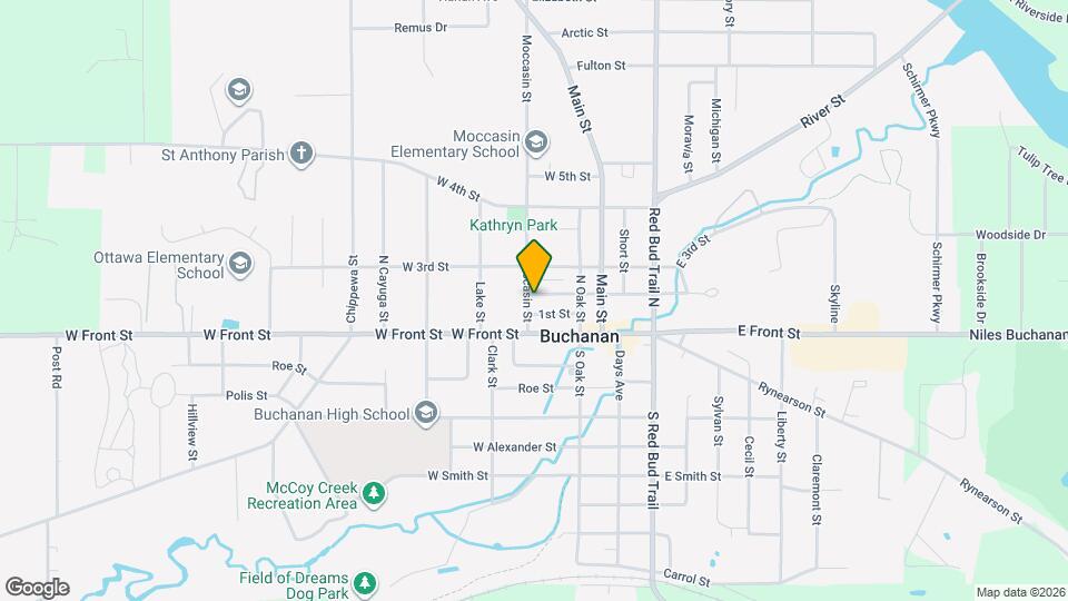 113 W Dewey St Map and Location Details