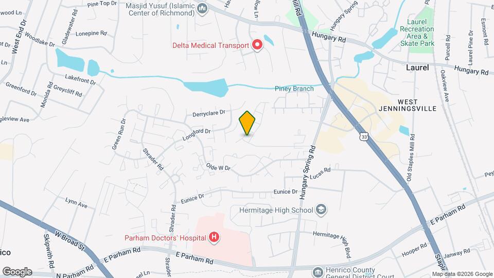 5504 Millstream Ln Map and Location Details