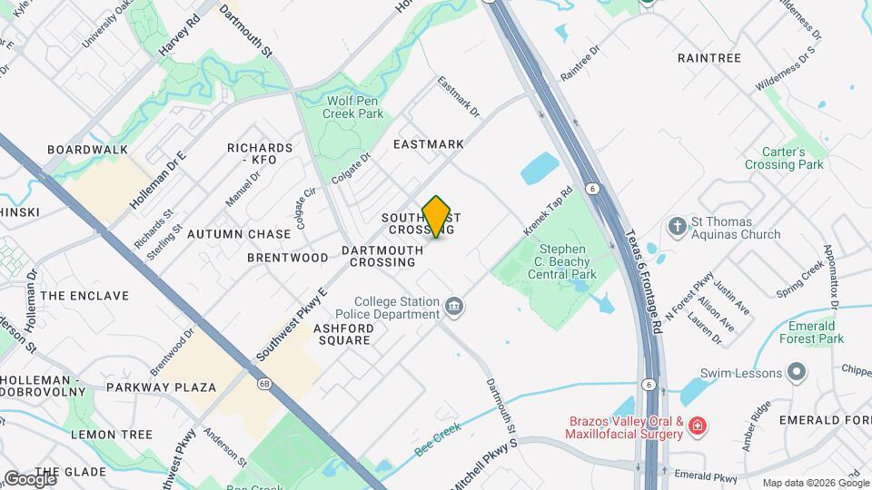 702 Cross Timbers Dr Mapa y Detalles de la Ubicación