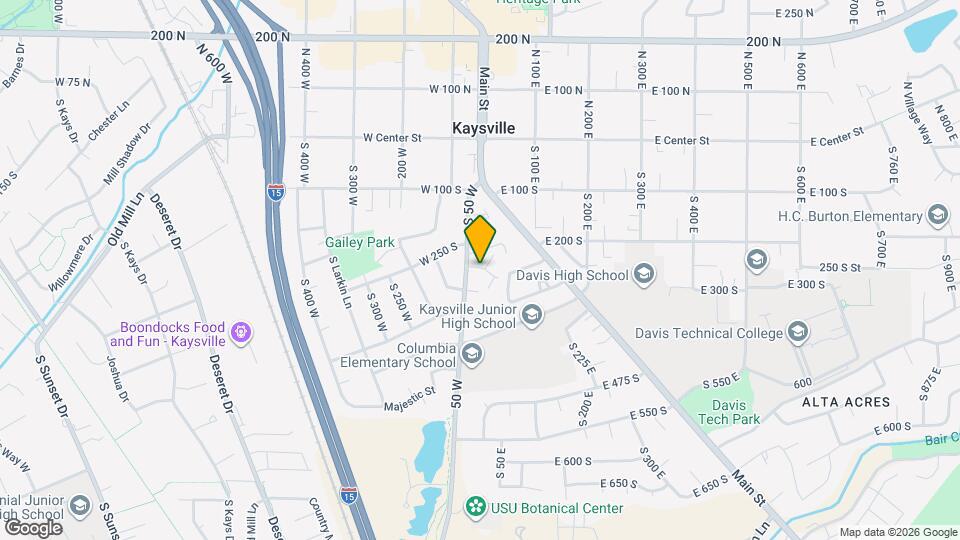 Kaysville Apartments Map and Location Details