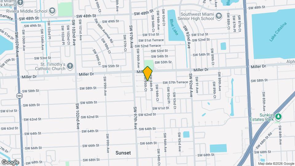 5741 SW 95th Ct Map and Location Details