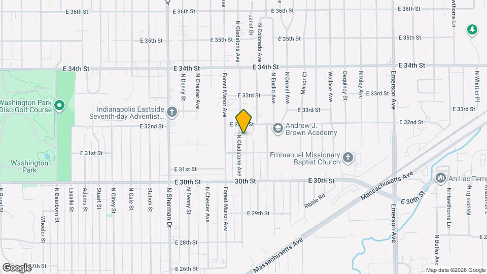 3149 N Gladstone Ave Map and Location Details