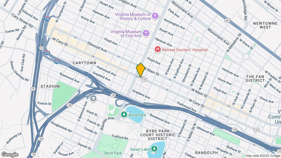 2707-2709 W Cary St Mapa y Detalles de la Ubicación