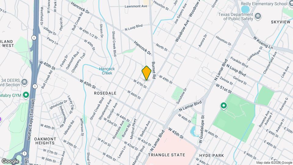 4707 Rosedale Ave Map and Location Details