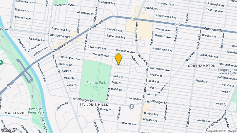 6251 Nottingham Ave, Unit 1E Mapa y Detalles de la Ubicación