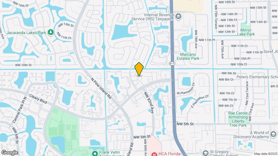 8218 NW 8th Pl Map and Location Details