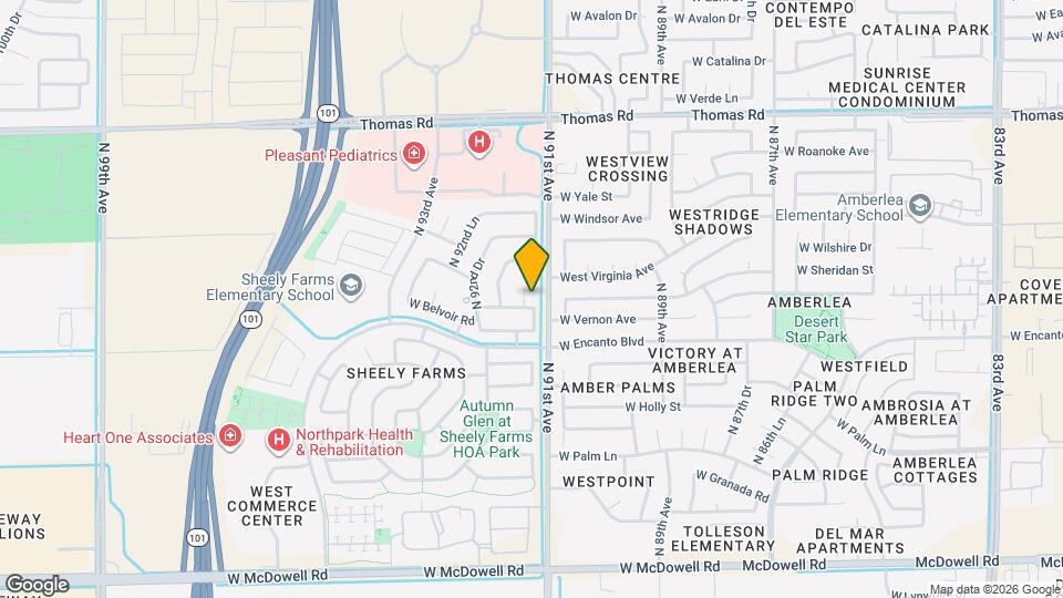 2207 N 91st Ln Map and Location Details