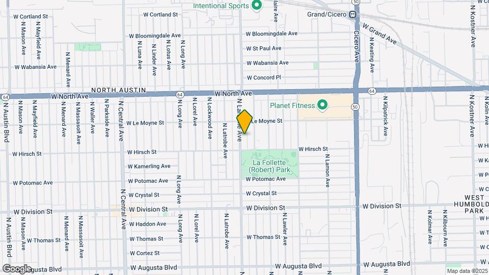 1427 N Laramie Ave Map and Location Details