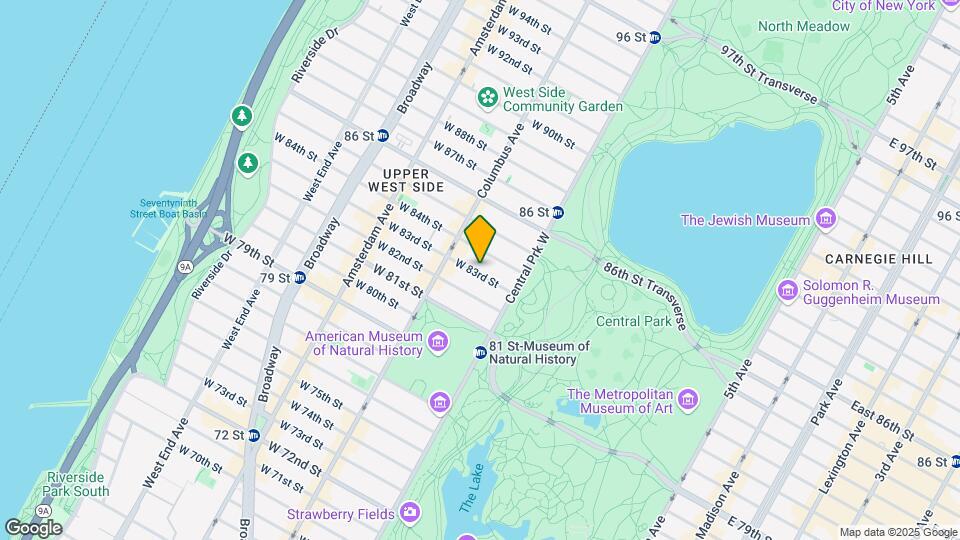 41 W 83rd St Mapa y Detalles de la Ubicación