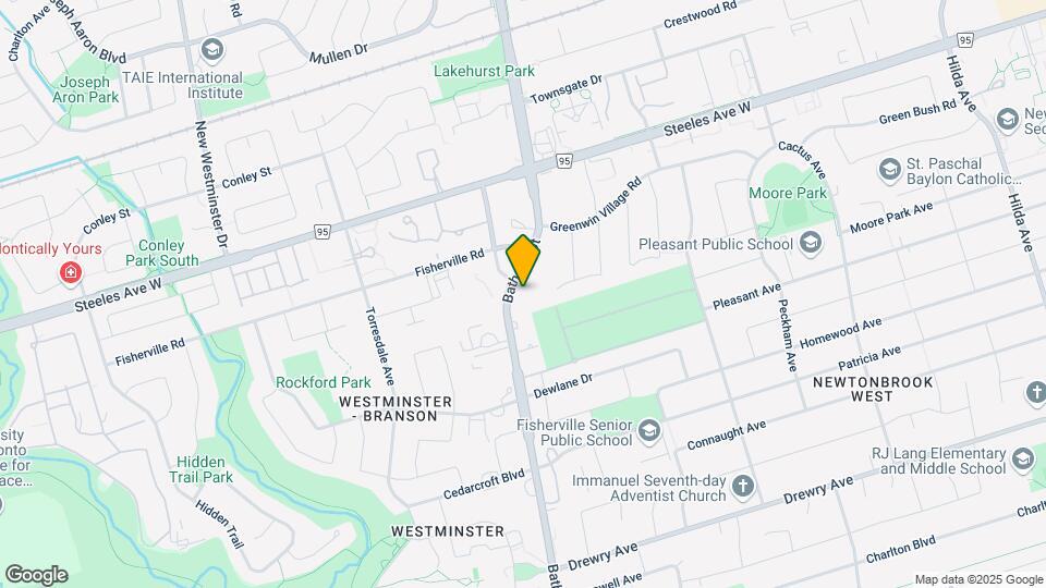 6161 Bathurst St Map and Location Details