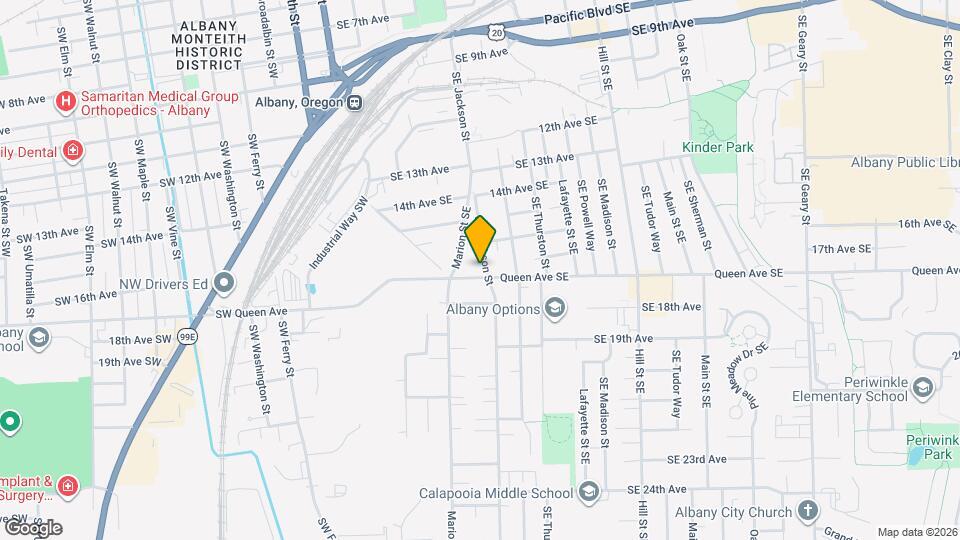 1650 SE Jackson St Map and Location Details