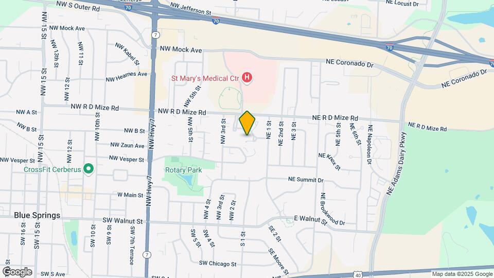 537 NW Valleybrook Rd Map and Location Details