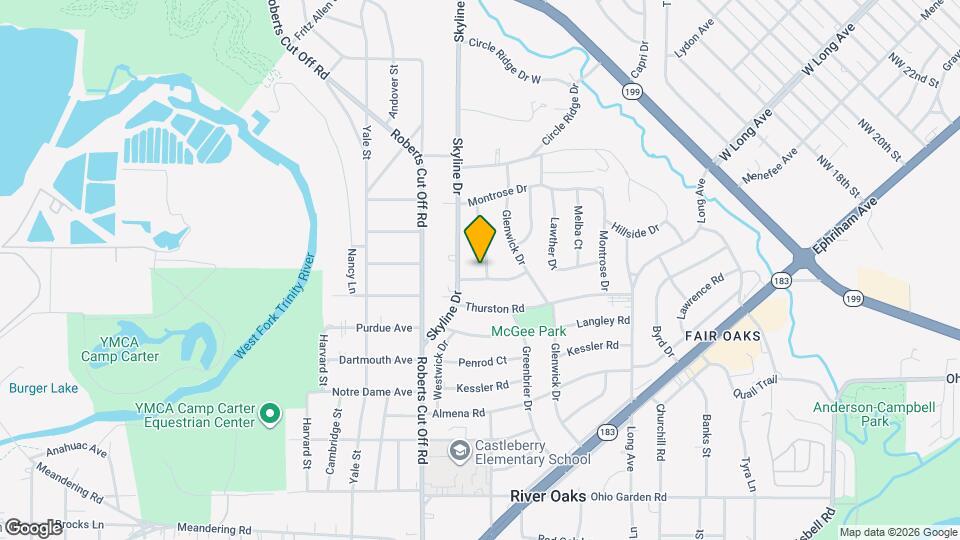 1701 Brook Hollow Dr Map and Location Details