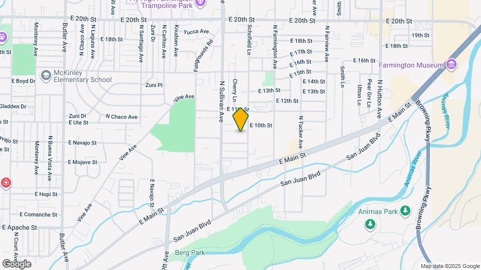 1025 Schofield Ln Map and Location Details