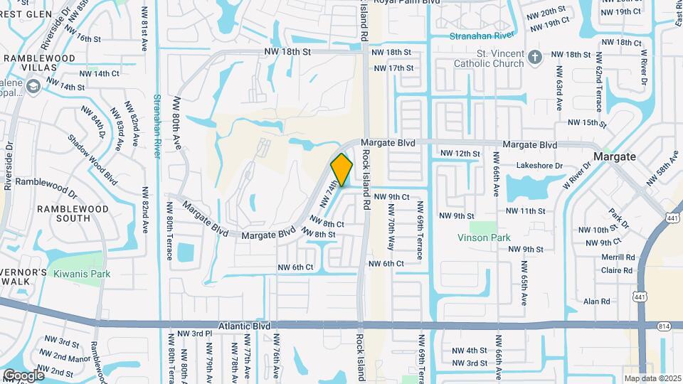 1105 NW 73rd Terrace Map and Location Details