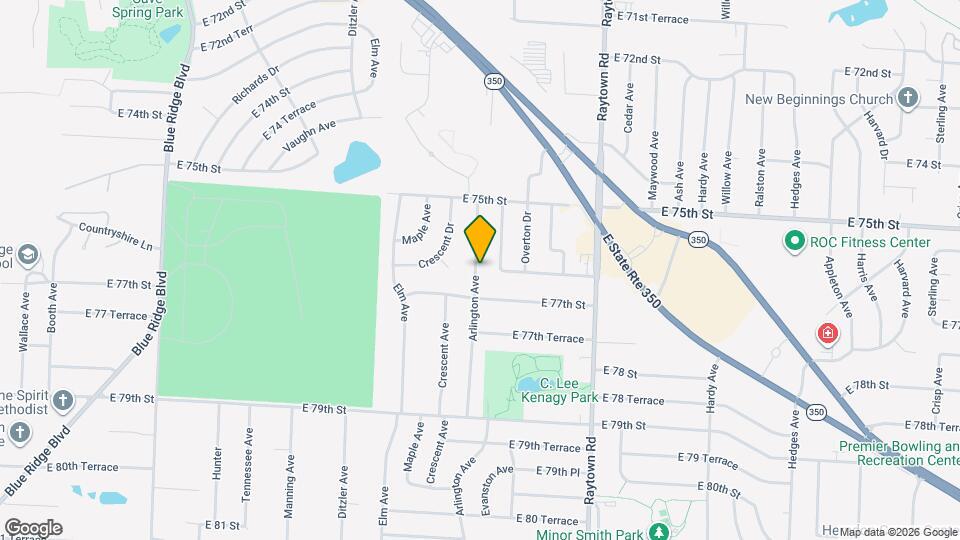 7607 Arlington Ave Mapa y Detalles de la Ubicación