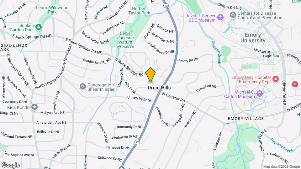 1495 E Rock Springs Rd NE Map and Location Details