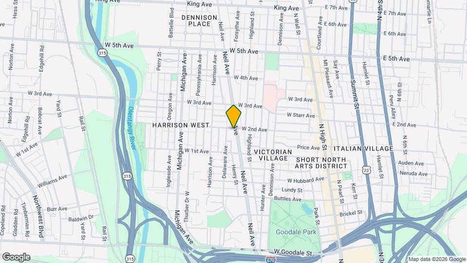 997 Neil Ave, Unit #2 Map and Location Details
