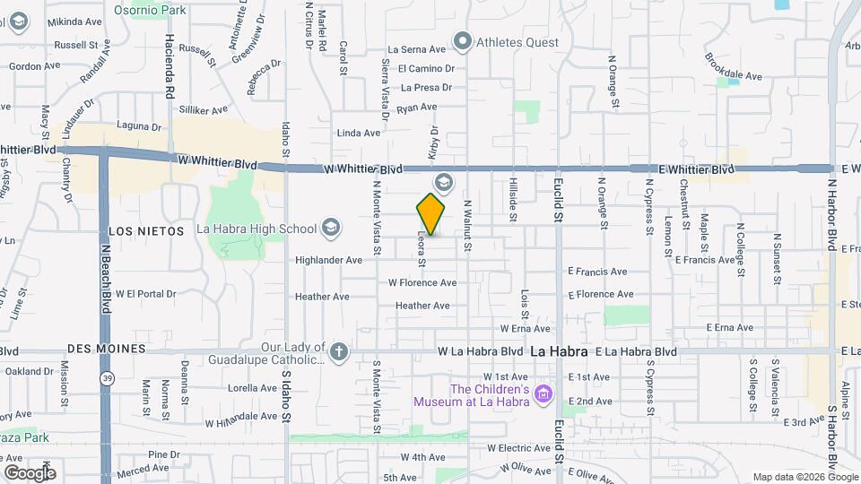 536 W Greenwood Ave Mapa y Detalles de la Ubicación