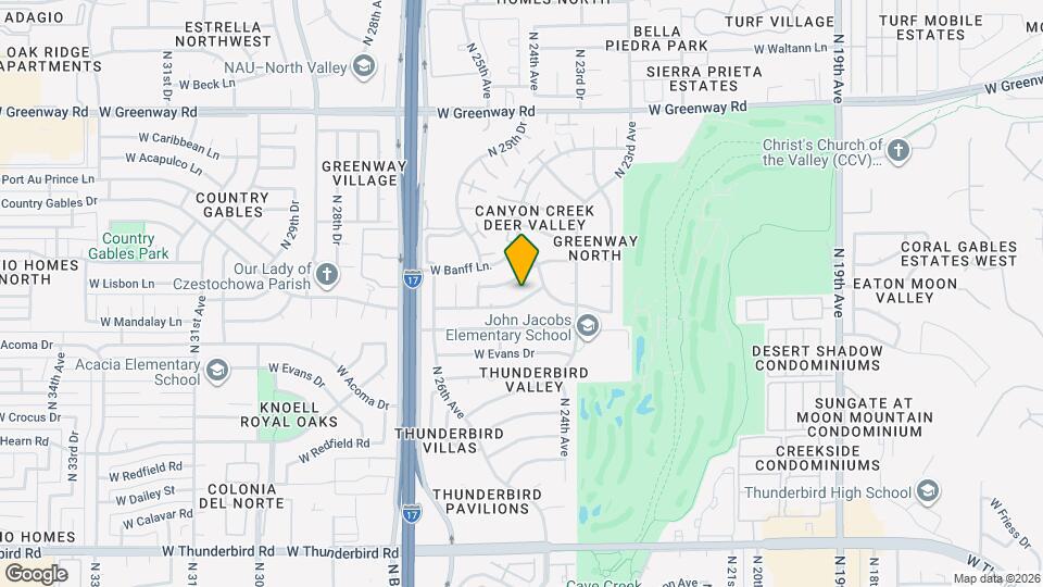 2420 W Mandalay Ln Mapa y Detalles de la Ubicación