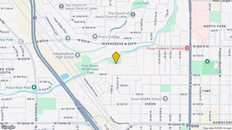 1230 W 580 N St Map and Location Details