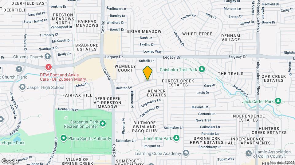 3836 Dalston Ln Map and Location Details
