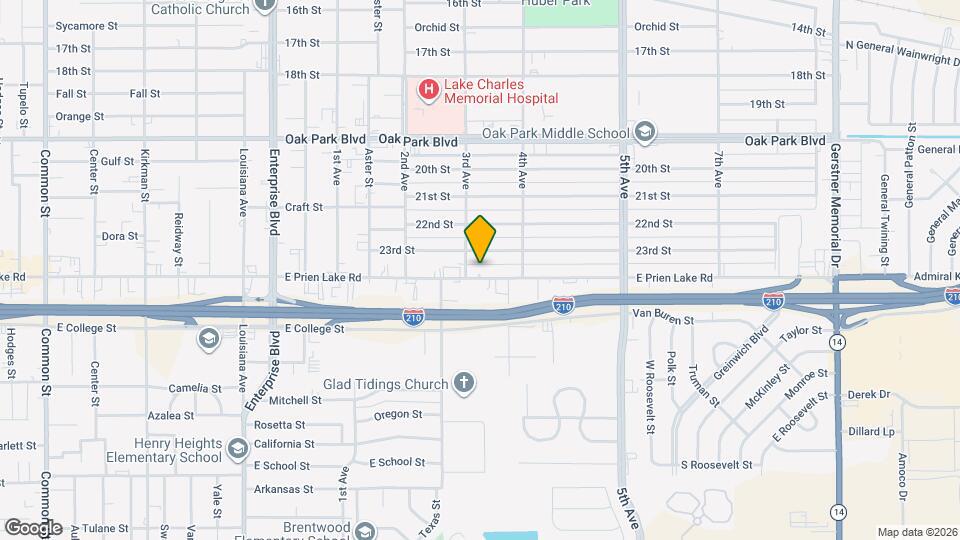 1825 E Prien Lake Rd Map and Location Details