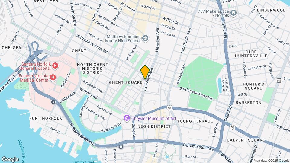 1127 Llewellyn Ave Map and Location Details