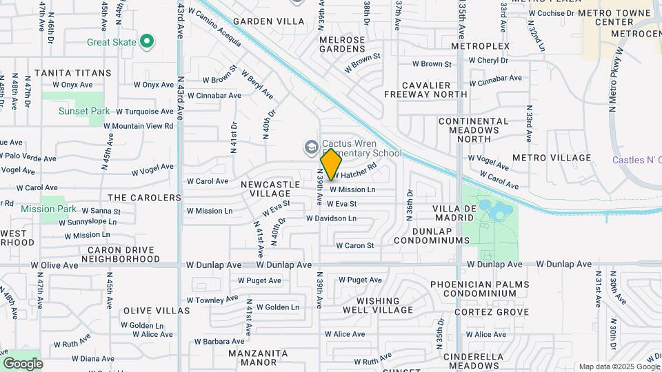 3840 W Mission Ln Map and Location Details