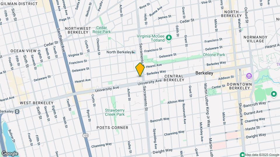 1440 Berkeley Way Map and Location Details