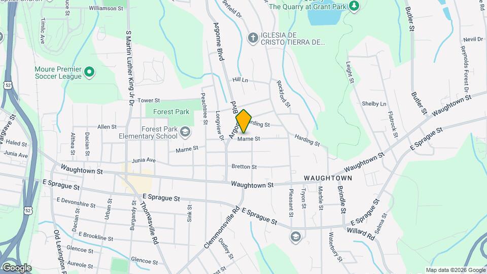 1329 Marne St Map and Location Details