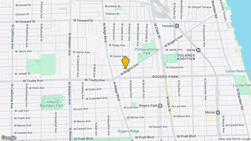 7256 N Rogers Ave Mapa y Detalles de la Ubicación