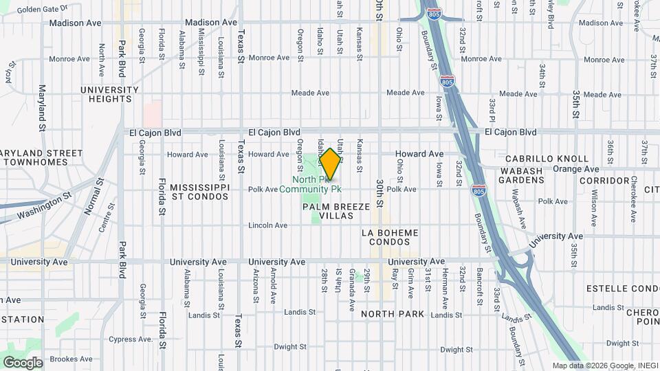 2820 Polk Ave Map and Location Details