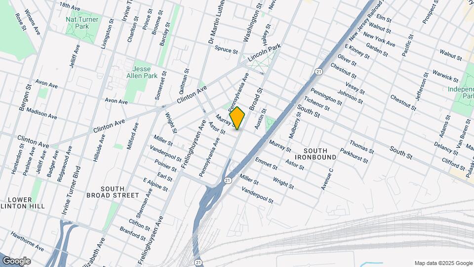 1163 Broad St Map and Location Details
