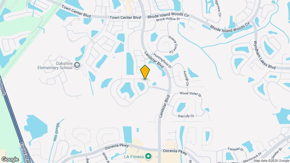 617 Lake Biscayne Way Map and Location Details