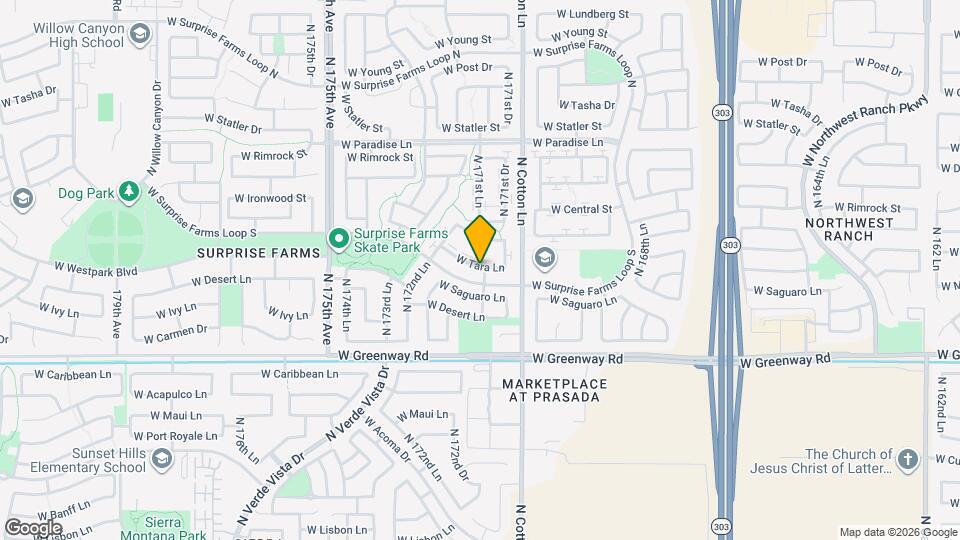 17131 W Tara Ln Map and Location Details