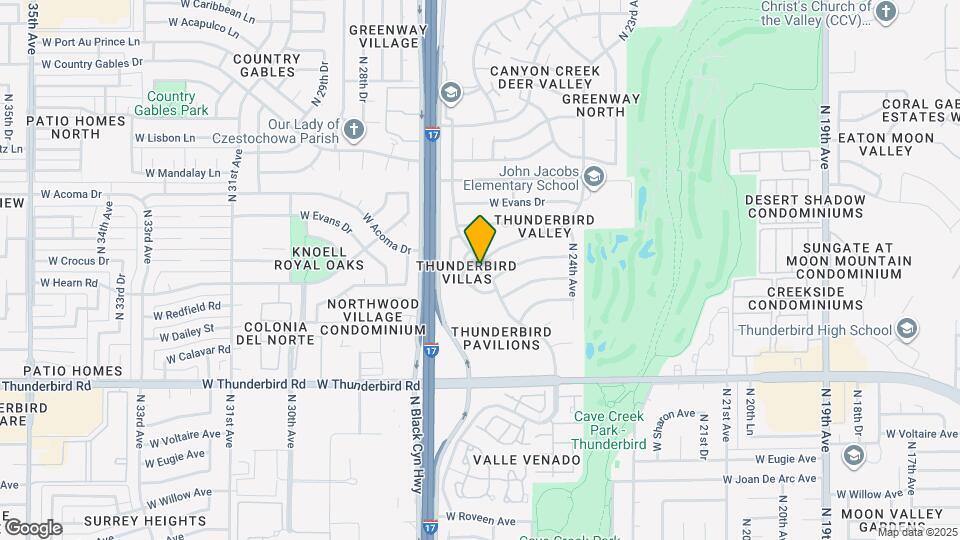 2602 W Winchcomb Dr Map and Location Details