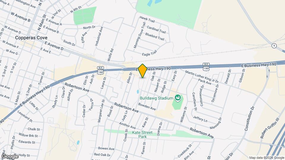 304 Creek St, Unit D Map and Location Details