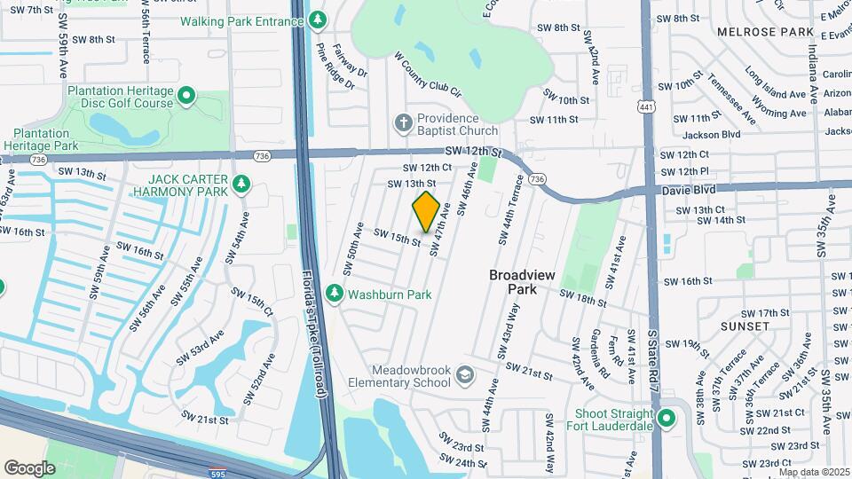 1498 SW 47th Terrace Map and Location Details