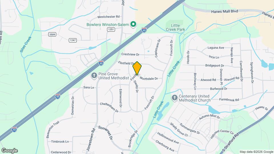 109 Foxcroft Dr Map and Location Details