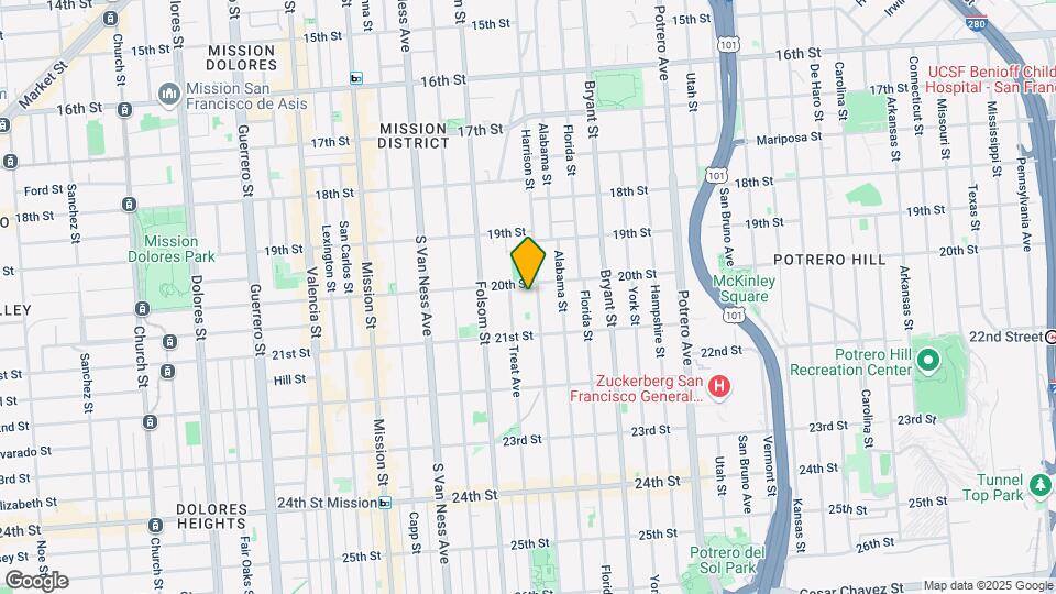 2412 Harrison St Map and Location Details