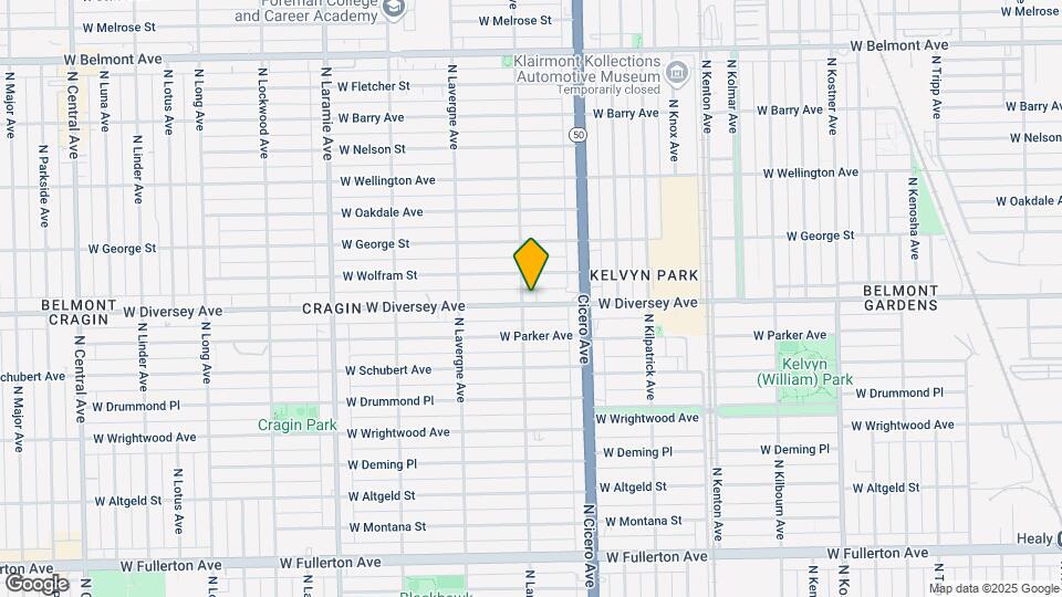 4852 W Diversey Ave Map and Location Details