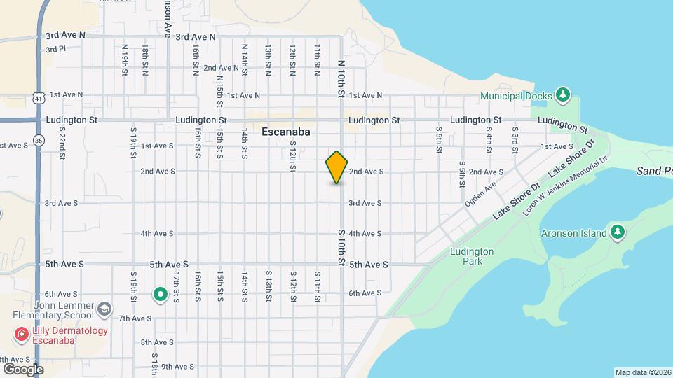 318 S 10th St, Unit Lower Map and Location Details