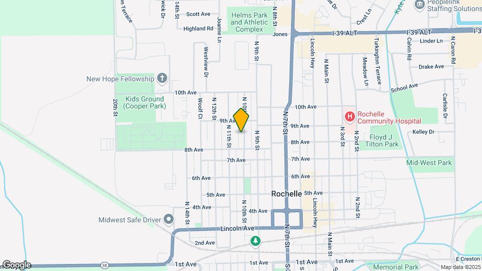 830 N 10th St Map and Location Details