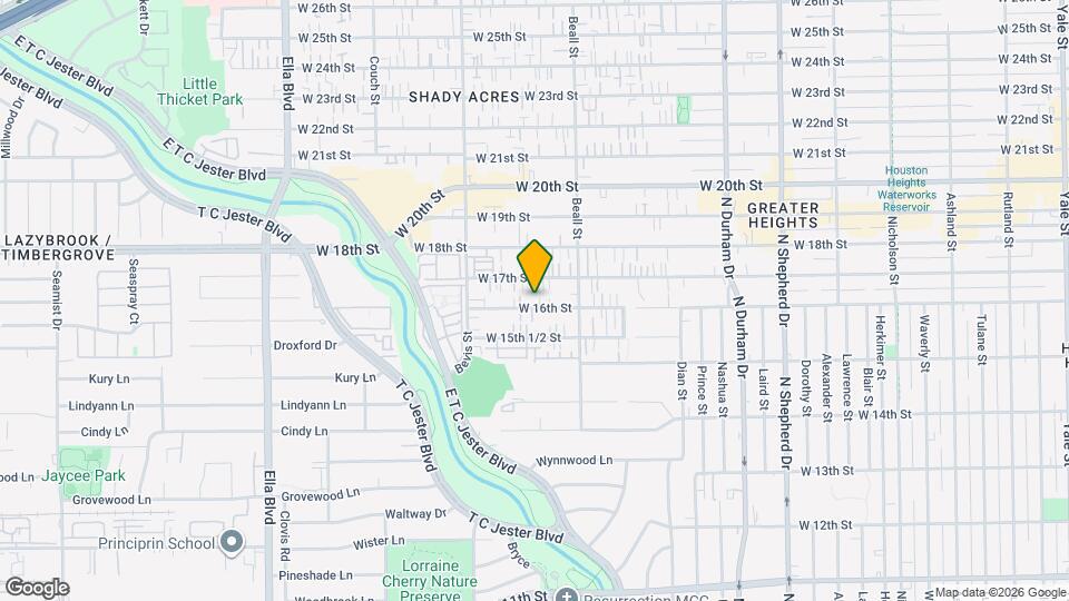 1127 W 16th St Map and Location Details