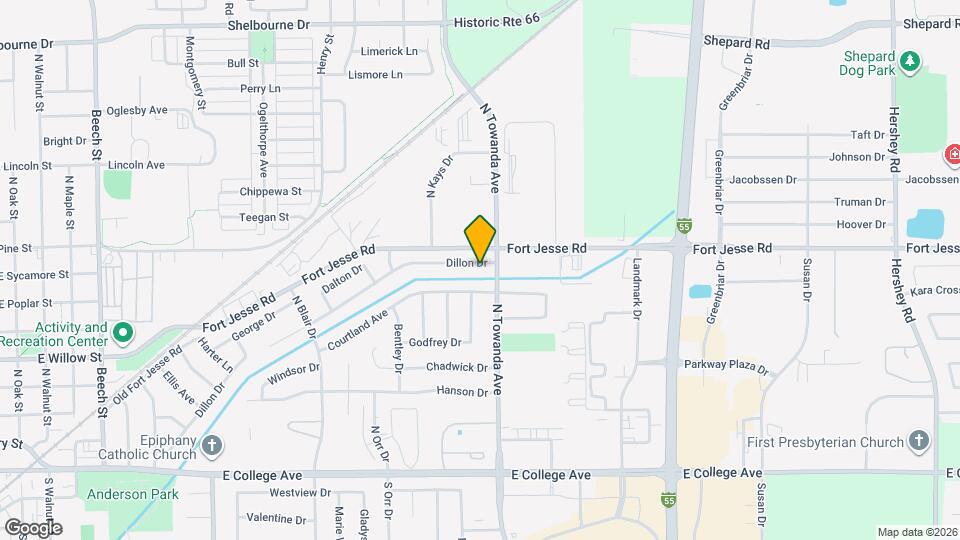 1433 Dillon Dr Map and Location Details