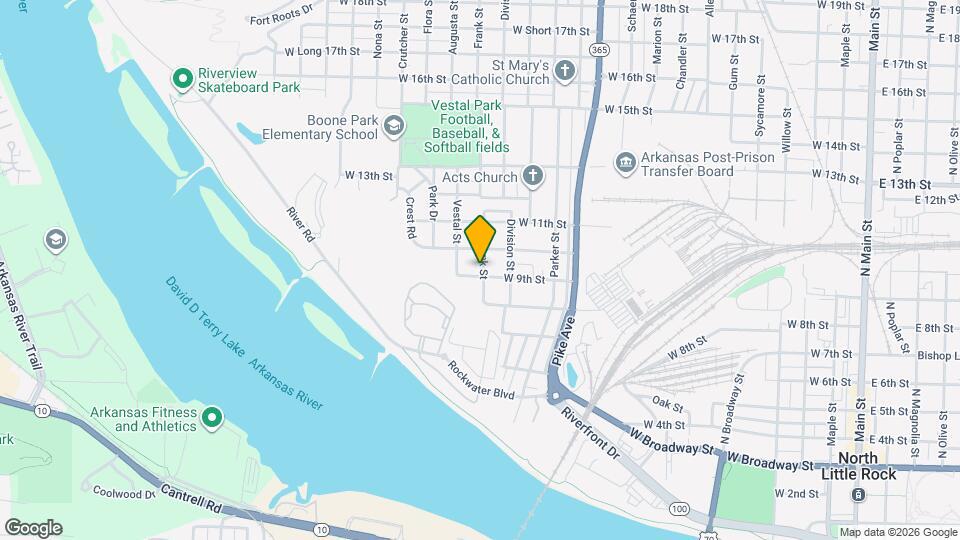 1401 W 9th St Map and Location Details