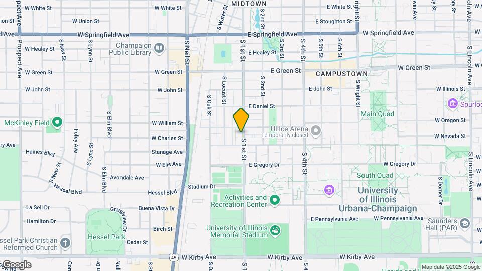 1005 S 1st St Map and Location Details