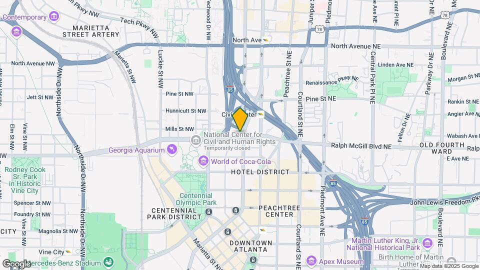 45 Ivan Allen Jr Blvd NW Map and Location Details