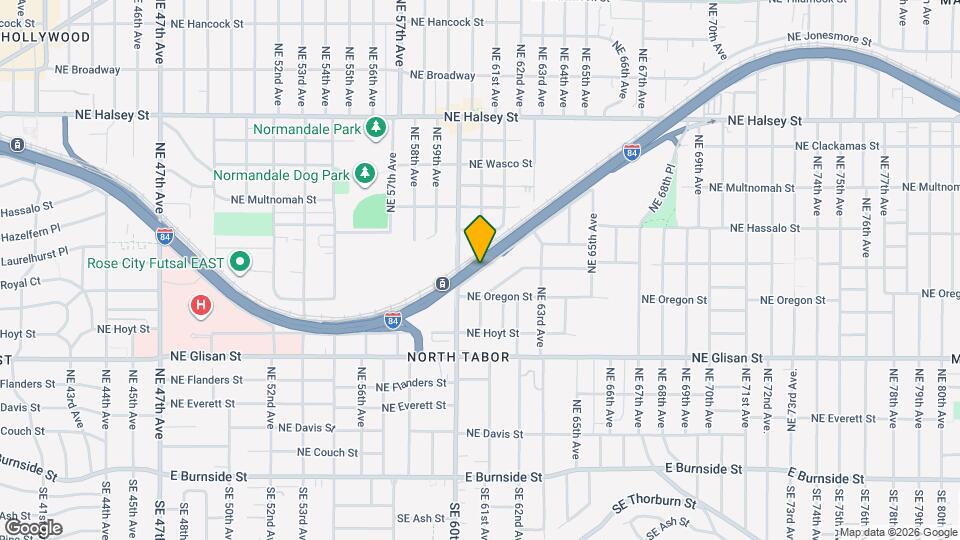 6059 NE Willow St Map and Location Details